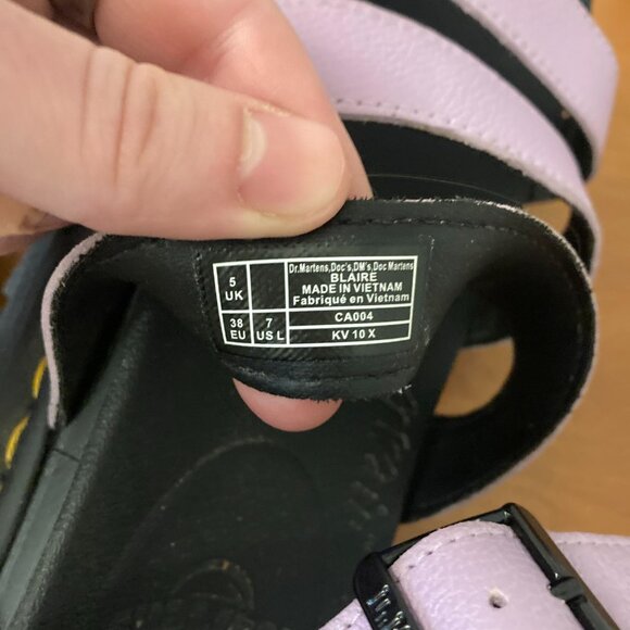 Doc Martens BLAIRE Lavender Sandals - Picture 10 of 11